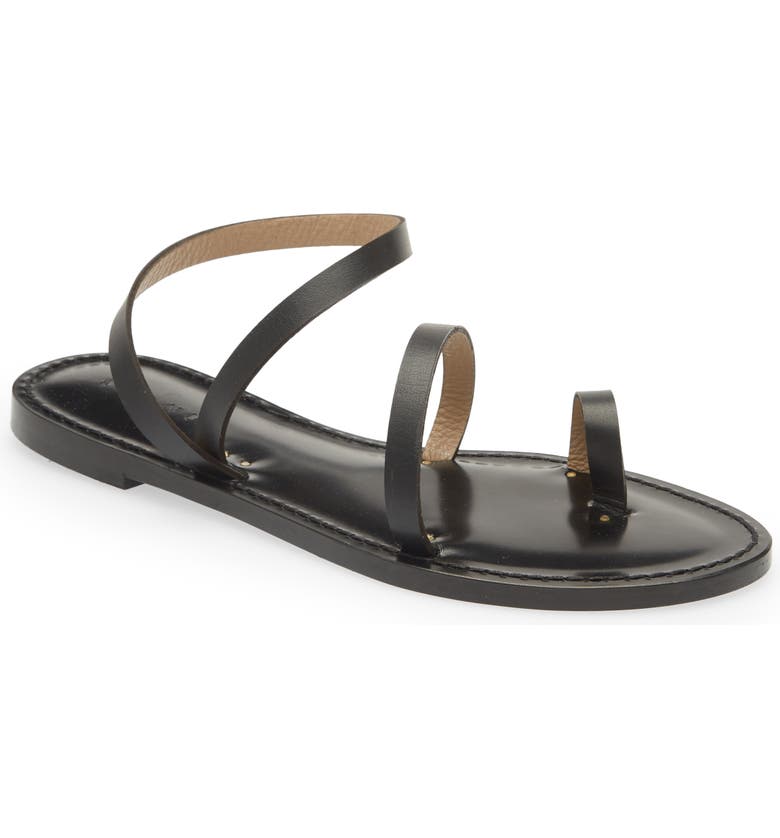 Black Strap Sandals From Amanu