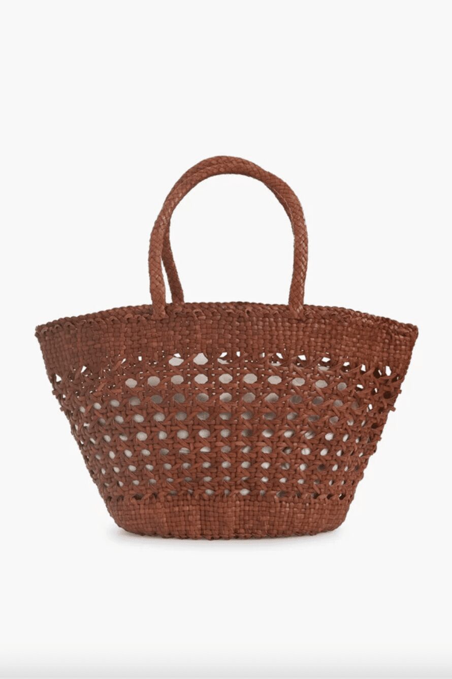 Leather Woven Market Bag from Dragon Diffusion