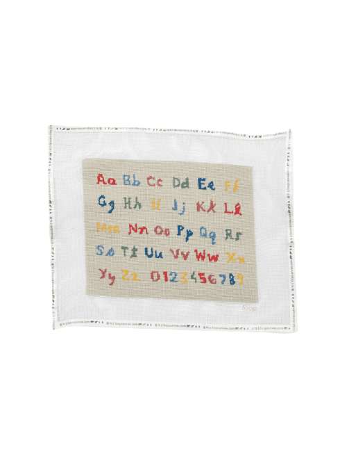 Alphabet Needlepoint Canvas from Oso & Me x Loop Canvas