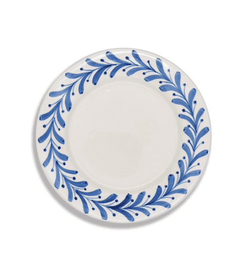 Blue Dinner Plate by Carolina Irving & Daugthers