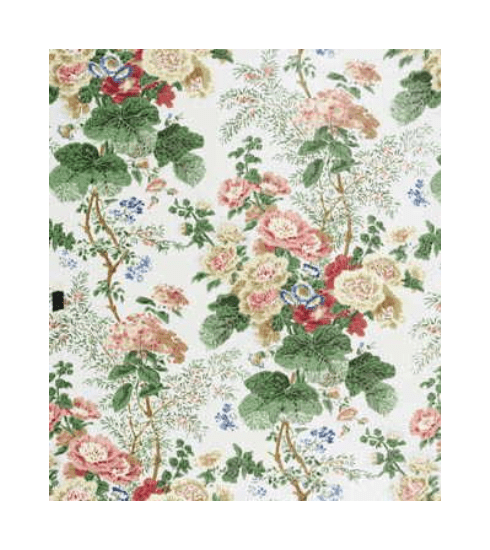 Hollyhock Floral Fabric from Lee Jofa
