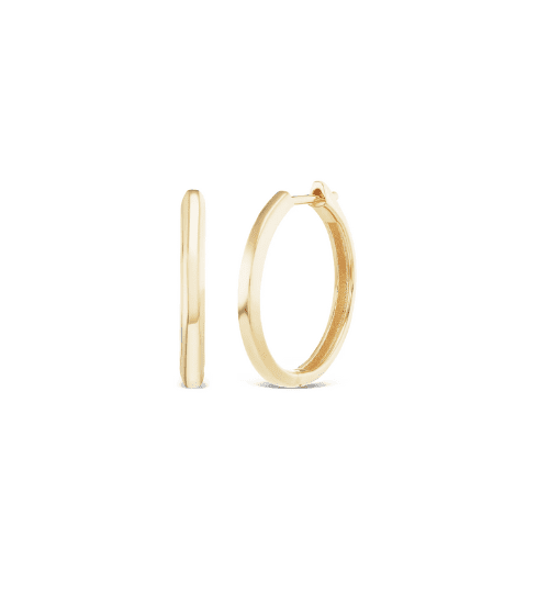 Signature Gold Hoops from Fewer Finer