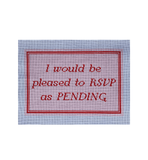 ‘RSVP as PENDING’ Canvas from C’ate La Vie
