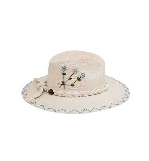Blue Bonnet Straw Hat from Corazon Playero