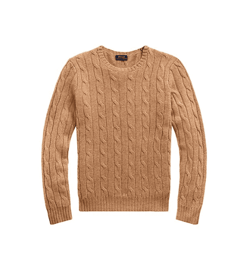 Cashmere Cableknit Sweater from Ralph Lauren
