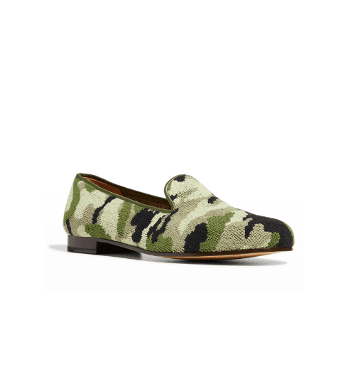 Camo Needlepoint Loafers from Stubbs & Wootton