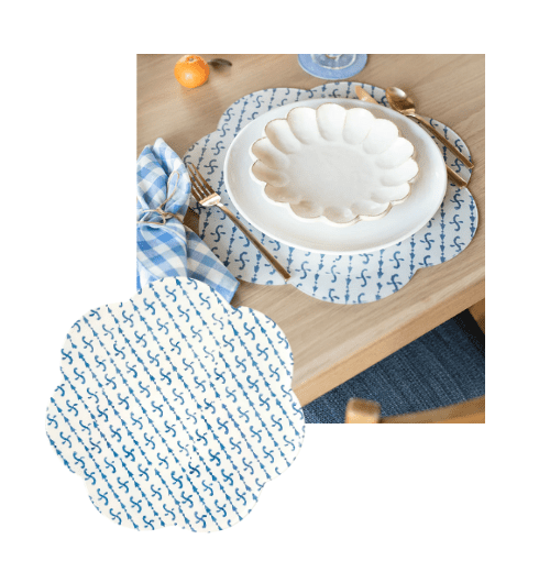 Scallop Edge Placemat from Proper Table