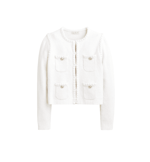 White Sweater Lady Jacket from J.Crew