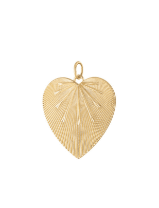 Gold Heart Pendant via Charm Co