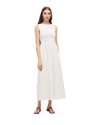 White Eyelet Cosima Nap Dress from Hill House