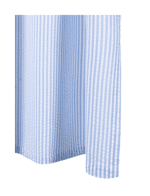 Matteo Blue Stripe Shower Curtain from Matouk