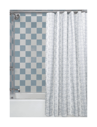 Blue Pattern Custom Shower Curtain from Pepper Home
