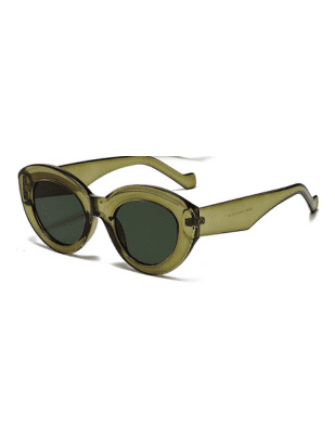 Green Oversized Cat Eye Sunglasses from Amazon