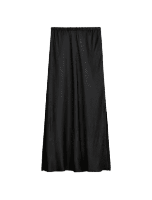 Black Maxi Skirt in Crepe from J.Crew