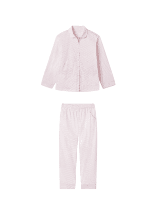 Pink Poplin Pants Set from LAKE Pajamas
