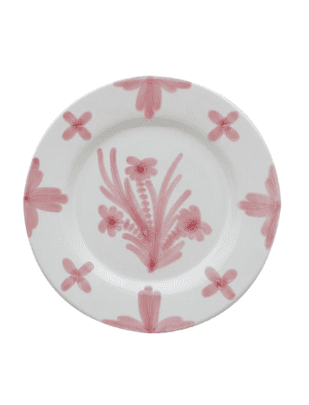 Pink Summer Flower Large Plate from Penny Morrison