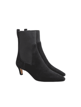 Black Suede Stevie Boots from J.Crew