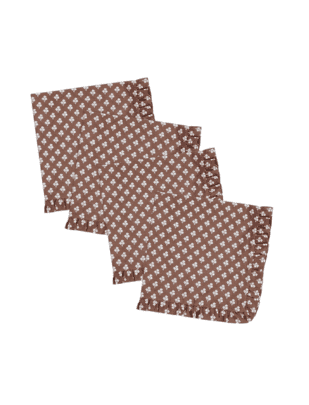 Brown Ruffle Napkins from Trudie