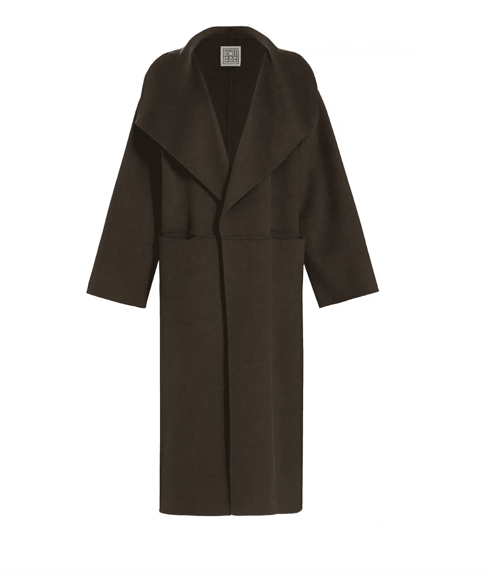 Brown Signature Coat from Toteme