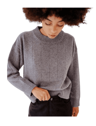 Grey Cashmere Sweater from Sister Katie
