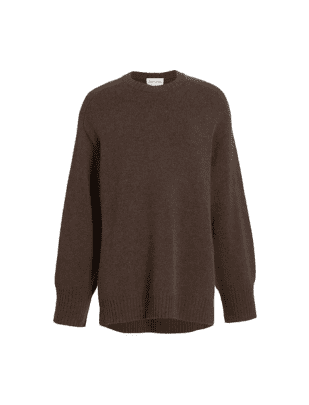 Brown Wool-Cashmere Sweater from LouLou Studio