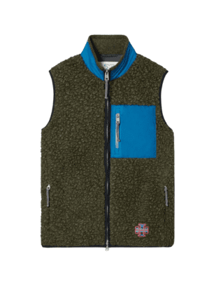 Olive Fleece Vest from Tory Sport