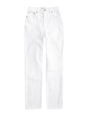 White Straight Curve Love Jeans from Abercrombie