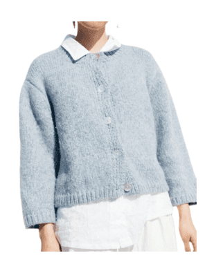 Blue Chunky Cardigan Sweater from Nikki Chasin