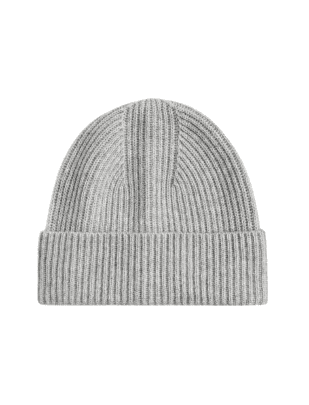 Grey Cashmere Knit Hat from J.Crew