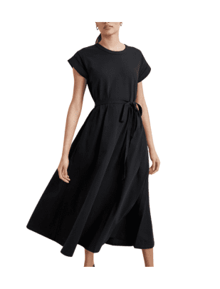 Black Andie T-Shirt Dress from La Ligne